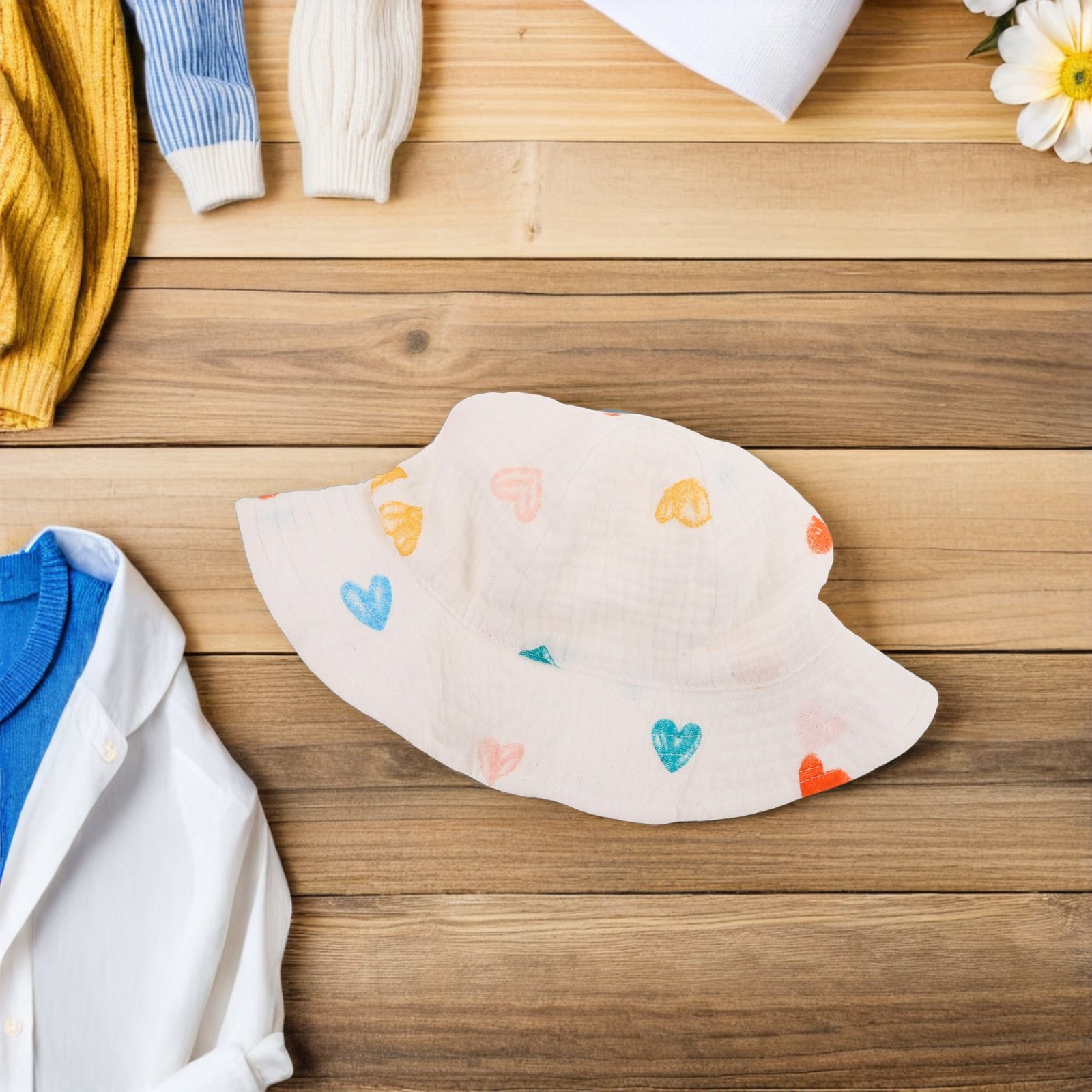 Bucket Hat Cotton - Hat Cotton Soft Breathable Infant Bucket