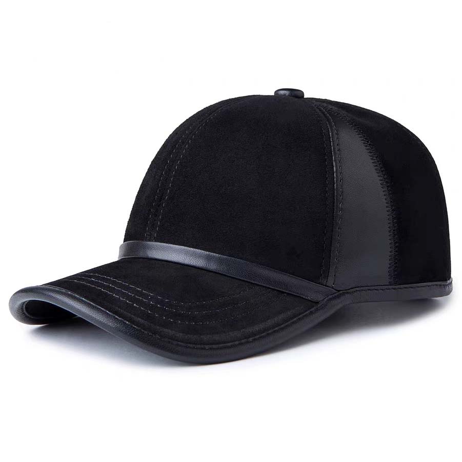 Hat For Man Genuine Suede Leat - Baseball Cap Structured review and price