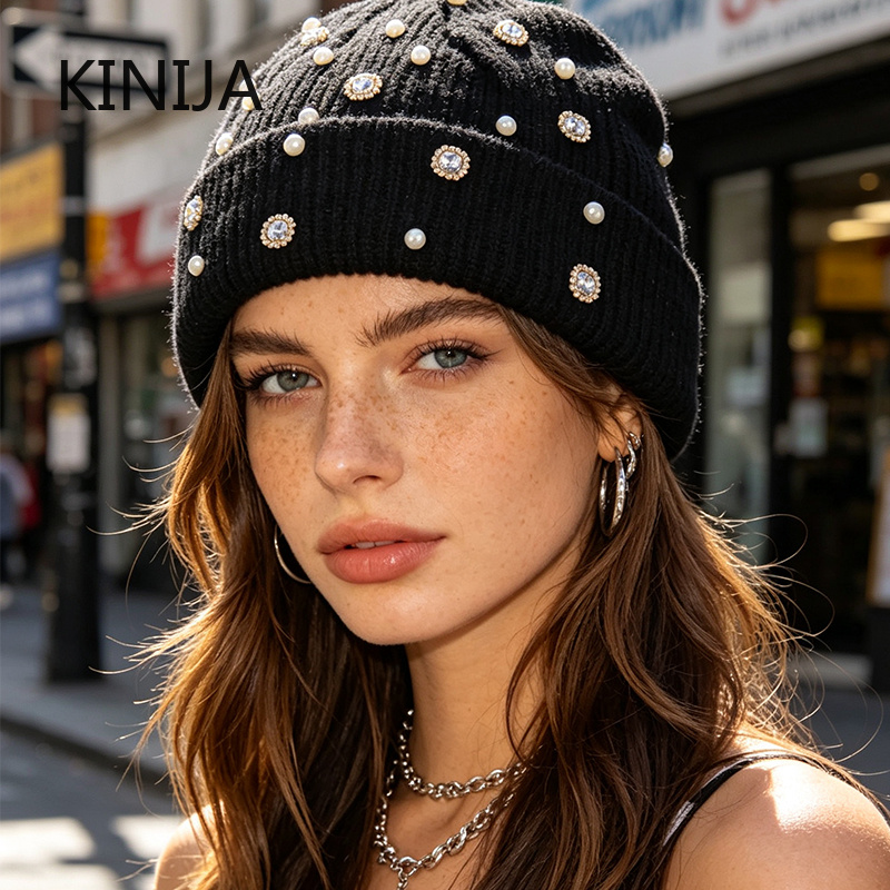 Winter Knit Beanie Hat Pearl R - Beanie Cuffed Knit review and price