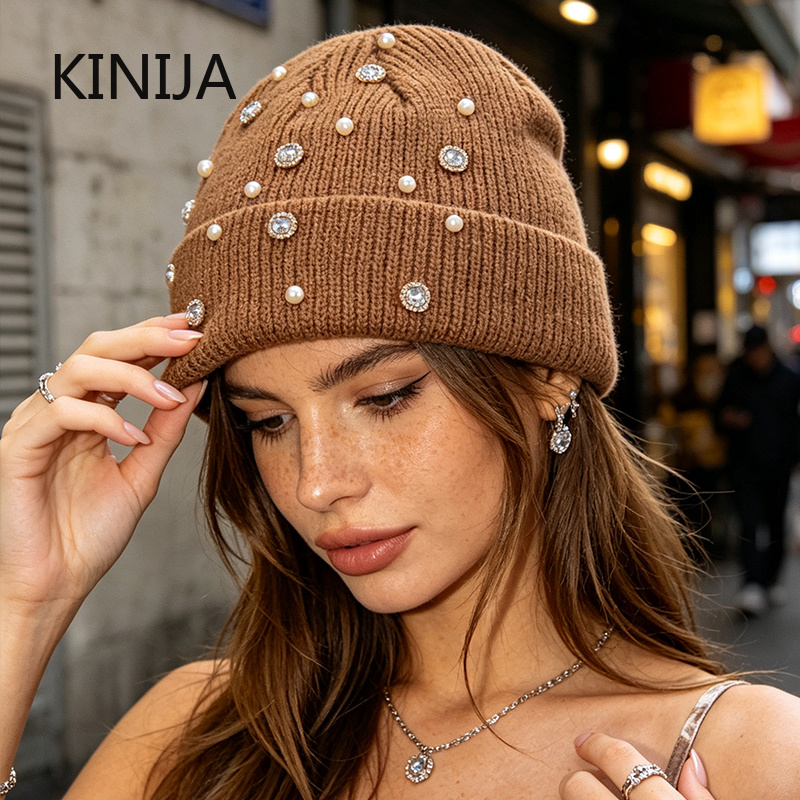 Winter Knit Beanie Hat Pearl R - Beanie Cuffed Knit review and price
