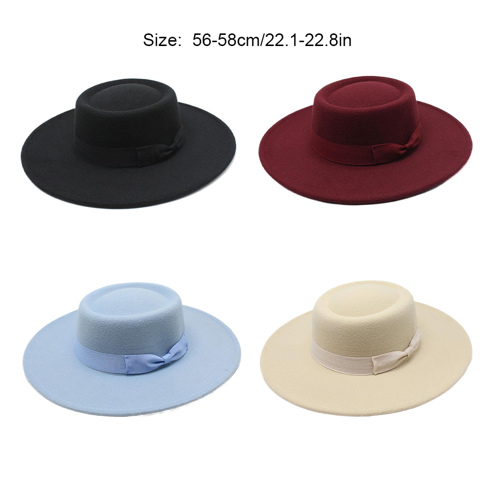 French Ladies Fedoras Top Bow  - Fedora Hat Wool review and price