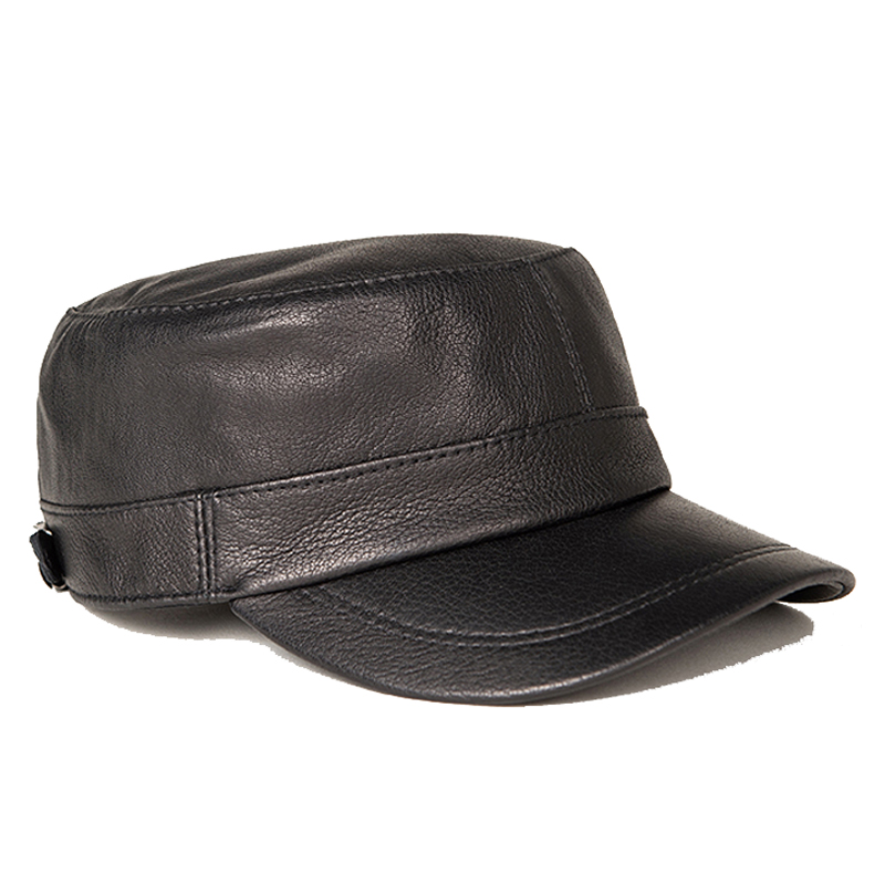 New 2026 Men Genuine Leather B - Baseball Cap Structured review and price