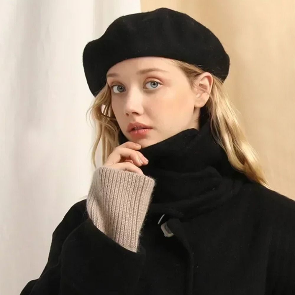 Fashion Warm Winter Wool Beret - Beret French Wool review and price
