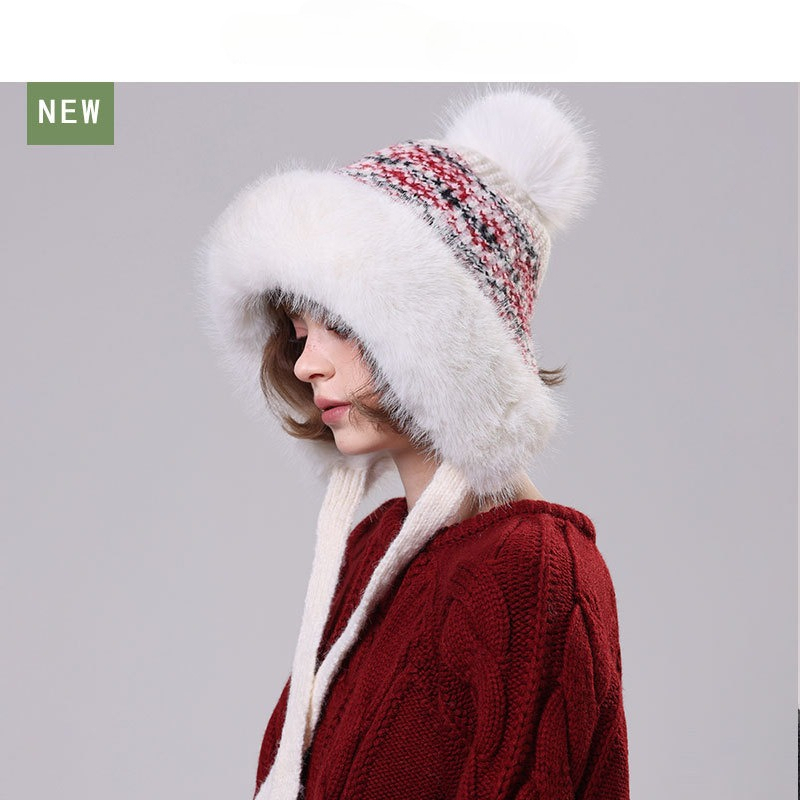 Women's Fuzzy Knit Trapper Hat - Trapper Hat Ear Flap review and price