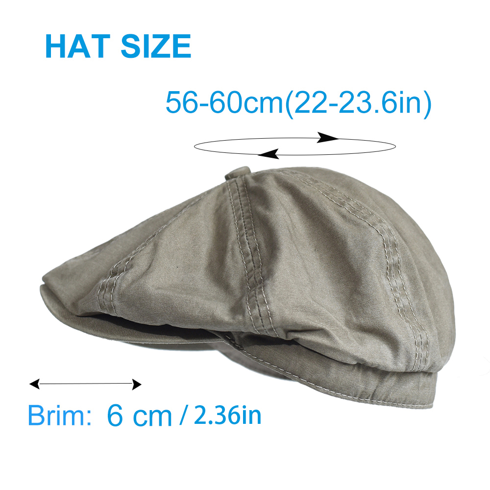 Washed Cotton Newsboy Cap Peak - Dad Hat Cotton review and price